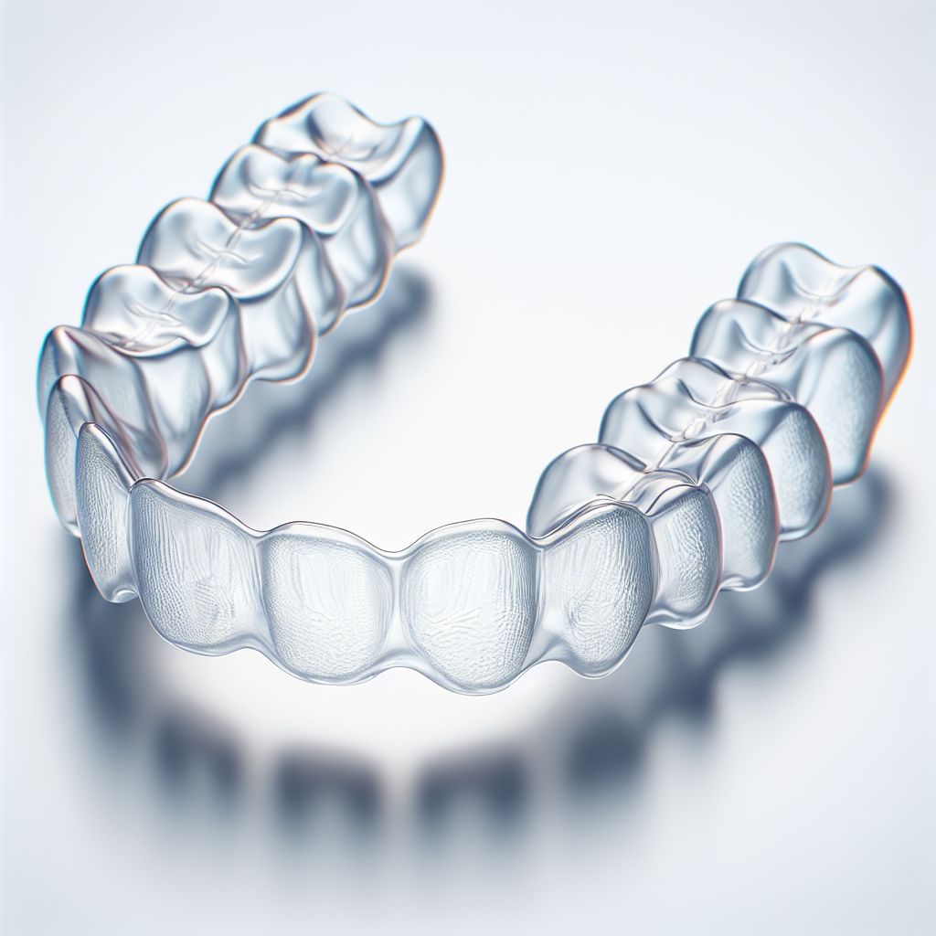 Clear orthodontic aligner tray